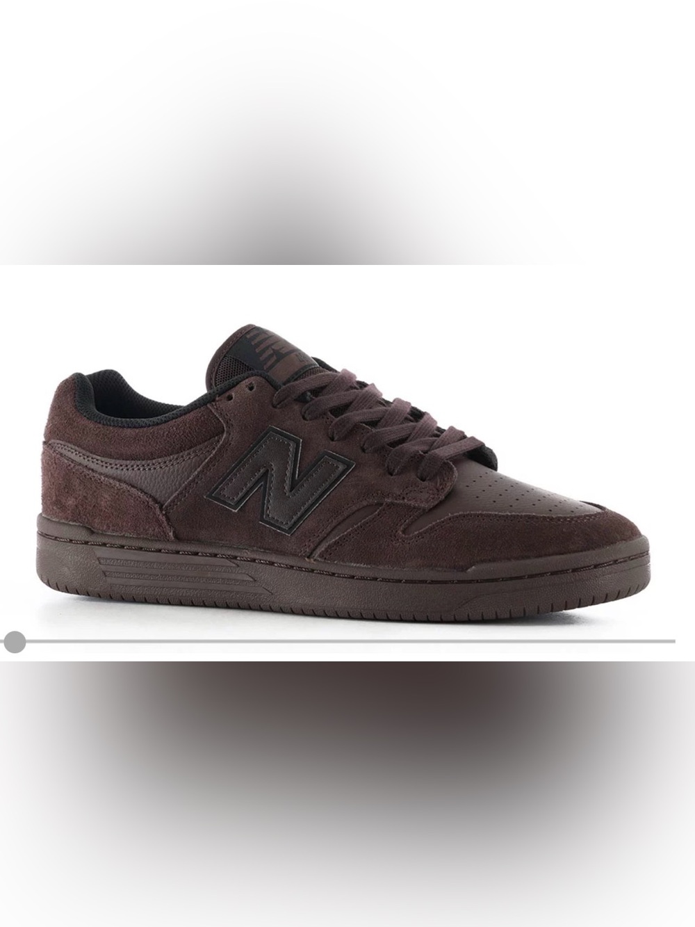New Balance Men's Brown Suede Athletic Sneakers
